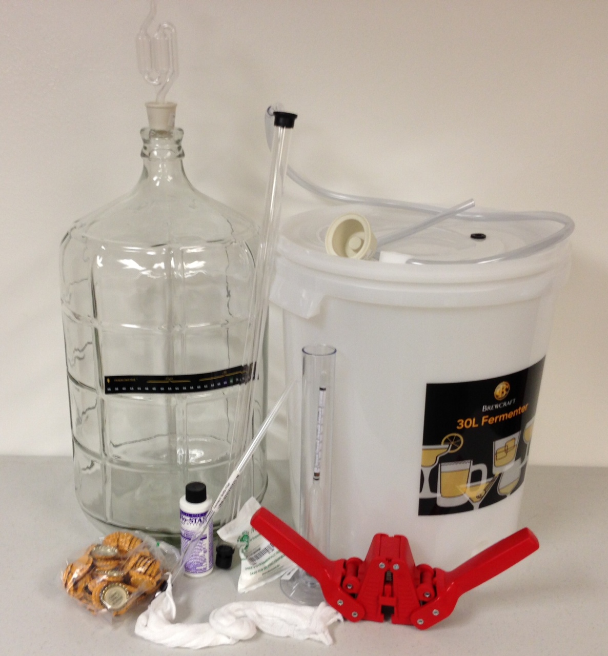Beginning Beer Making Kit (Glass Carboy) Bader Beer & Wine Supply